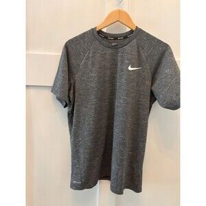 Nike Men’s Dri Fit Swim Shirt SPF 40 Sun Protection Blue T Shirt Size Small